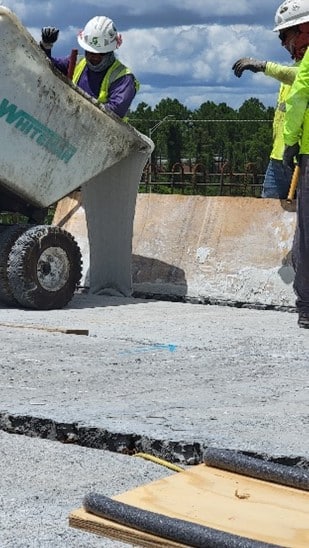 ultra high performance concrete pour